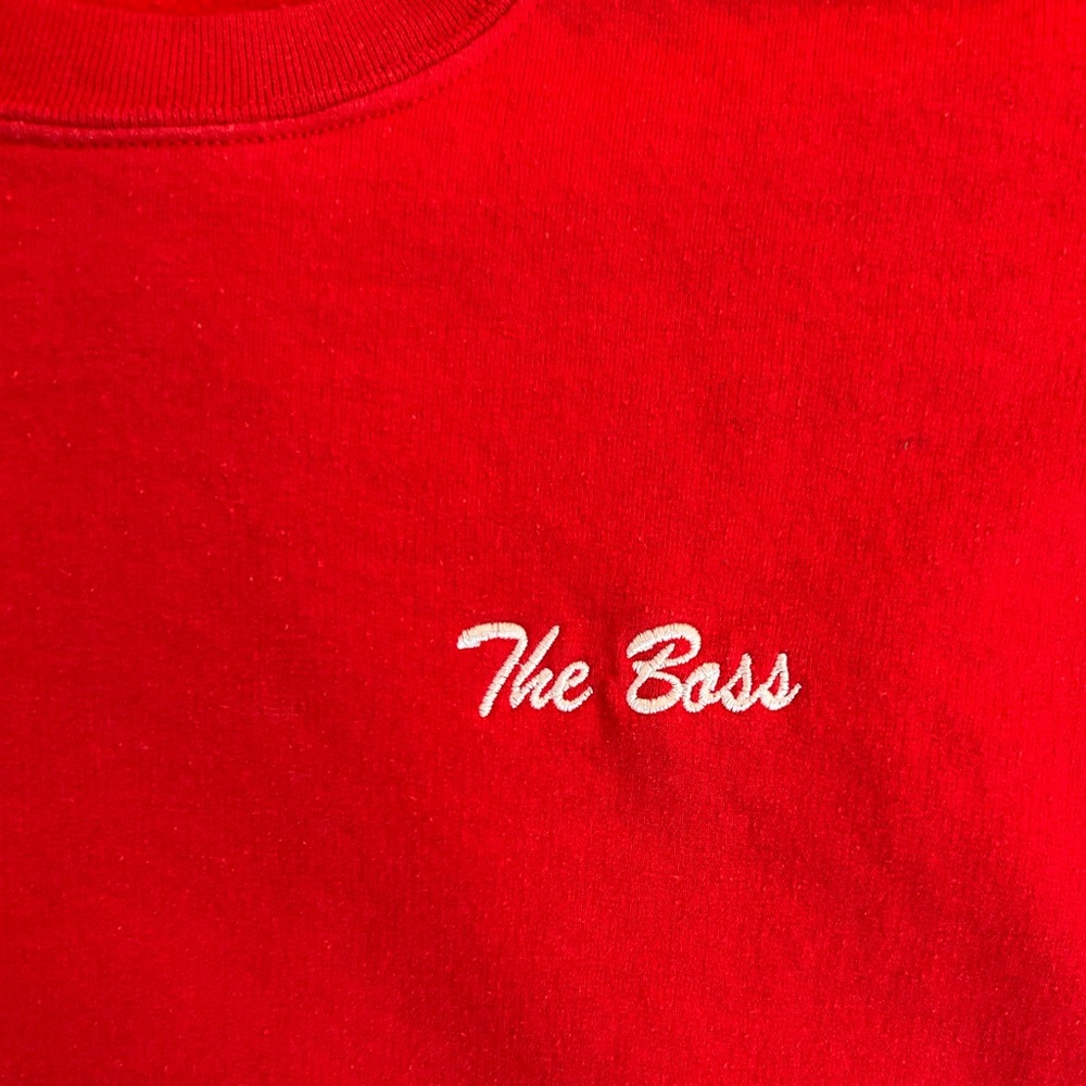 The Boss sweatshirt in Red, Medium